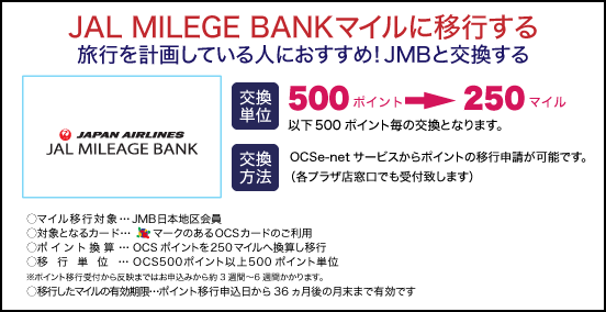 ポイント景品のご案内 | 株式会社OCS